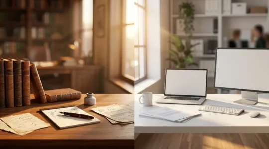 Comparaison visuelle entre deux interfaces de correction de texte professionnelles