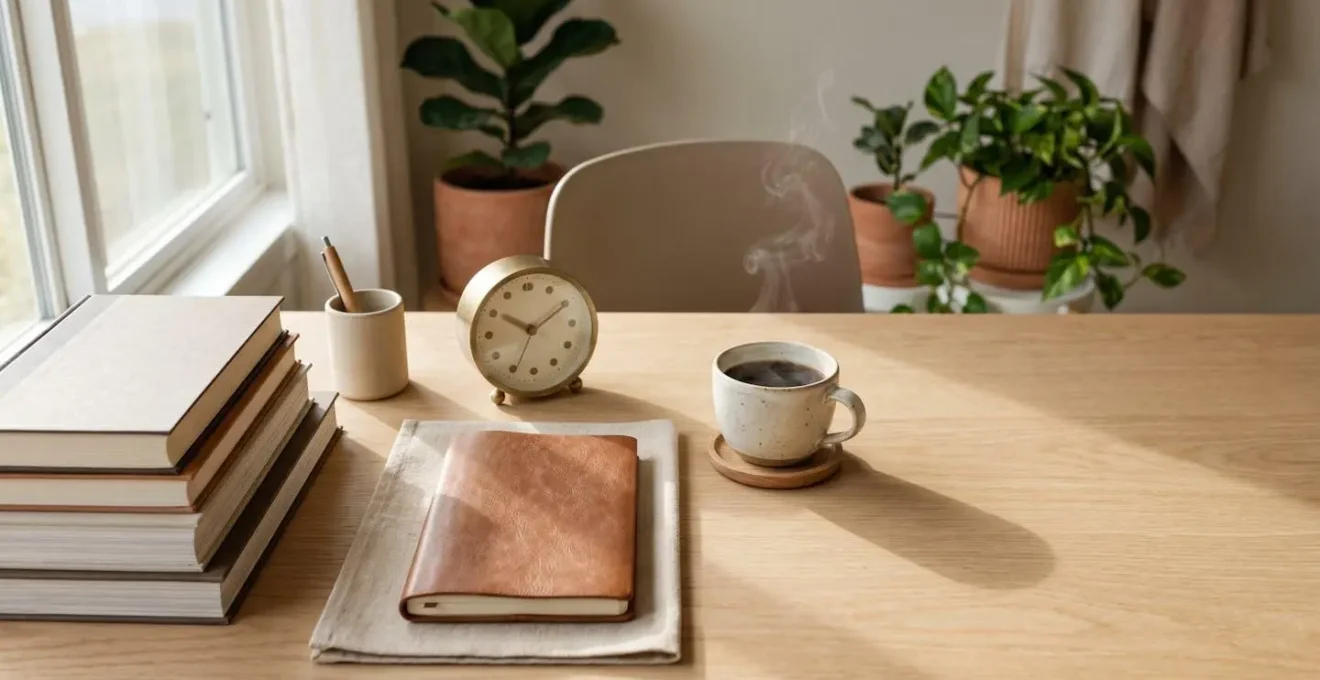 Espace de travail minimaliste favorisant la concentration profonde